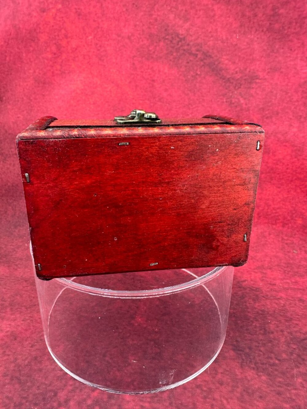 VINTAGE STYLE WOODEN JEWELRY OR TRINKET KEEPSAKE STRAGE DECORATIVE BOX - Picture 5 of 11